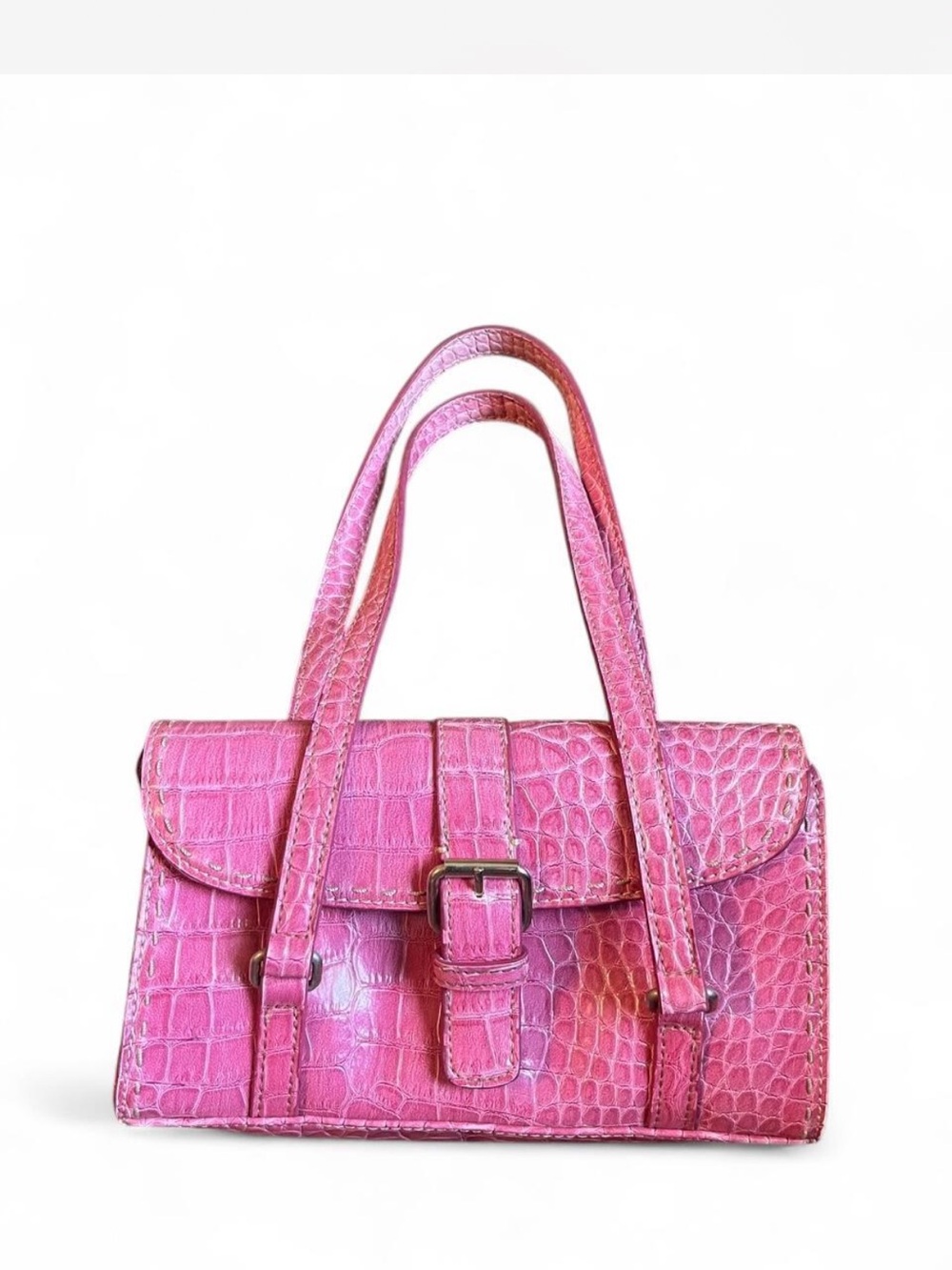 Liz Claiborne Pink Croc-Embossed Small Purse